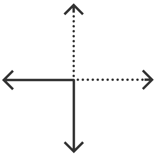 Icon representing scaling and growth